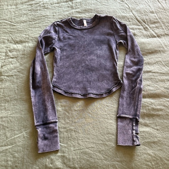 FP Movement by Free People Tops - Free People movement gray ribbed long sleeve shirt S